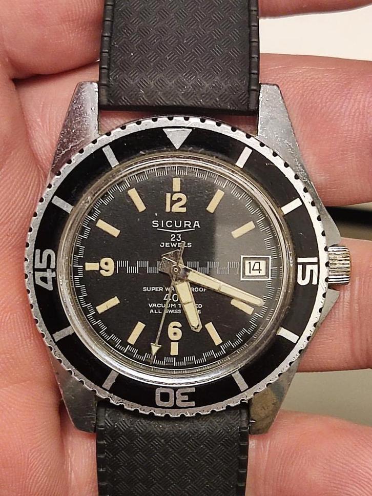 Sicura 400 vacum, Handtassen en Accessoires, Horloges | Heren, Ophalen of Verzenden