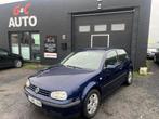 vw golf iv 14i, Auto's, Voorwielaandrijving, Stof, Zwart, Blauw