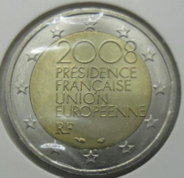 2 euro herdenking 2008 Frankrijk „EU-voorzitterschap”, Postzegels en Munten, Munten | Europa | Euromunten, Losse munt, 2 euro