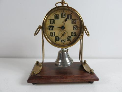 antieke wekker/klok alarmklok ca 1910, Antiek en Kunst, Antiek | Klokken, Ophalen of Verzenden