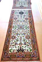 Mooi handgeknoopt oosterse Loper tapijt (Tabriz) 310x80 cm, Ophalen, 200 cm of meer, 50 tot 100 cm, Zo goed als nieuw