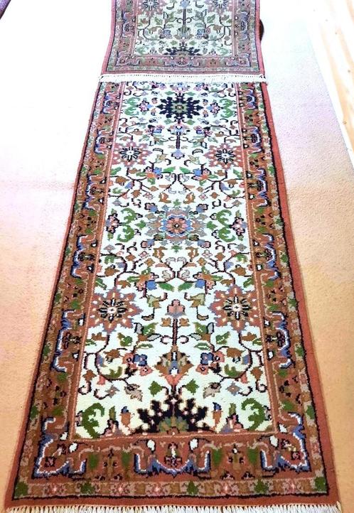 Mooi handgeknoopt oosterse Loper tapijt (Tabriz) 310x80 cm, Huis en Inrichting, Stoffering | Tapijten en Vloerkleden, Zo goed als nieuw