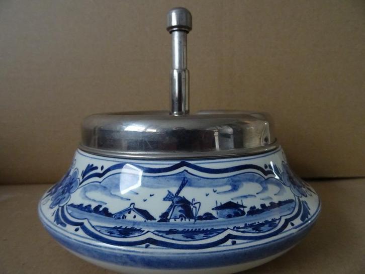 Delfts blauwe asbak Elesva Delfts blauw Handpainted Holland, Antiek en Kunst, Curiosa en Brocante, Ophalen of Verzenden