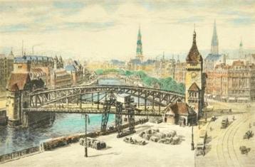 Gravure M. Berg Hamburg Gesigneerd Kleurendruk Mid. 19e Eeuw beschikbaar voor biedingen