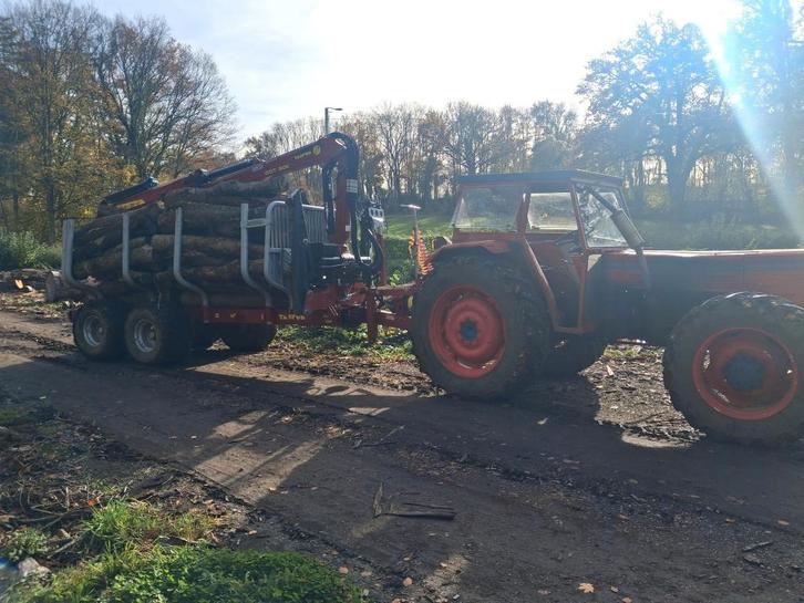 Remorque forestière TAJFUN 14 tonnes pour tracteur, Bricolage & Construction, Treuils et Palans, Neuf, Enlèvement