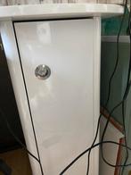 Wit gelakt aquariumkastje + klein aquarium + +/-25 endlers, Ophalen, Gebruikt