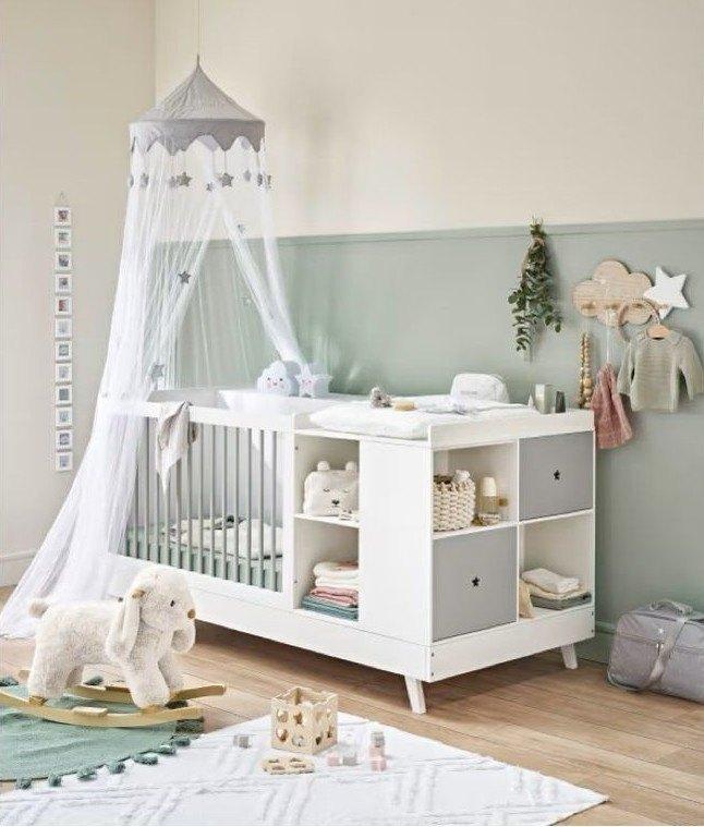 Lit bébé évolutif "Céleste" de Maisons du monde, Kinderen en Baby's, Kinderkamer | Bedden, Gebruikt, 180 cm of meer, 85 tot 100 cm