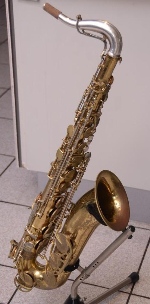 King Super 20 - Silver neck, Muziek en Instrumenten, Blaasinstrumenten | Saxofoons, Gebruikt, Tenor, Met koffer, Ophalen of Verzenden