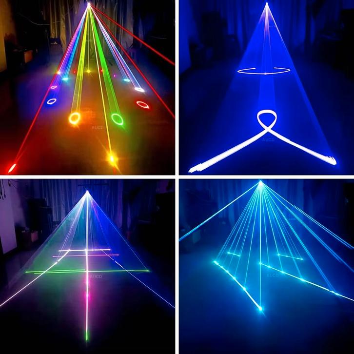 PROMO DE NOËL Nouvelle première classe 12W polychrome 40kpps, Musique & Instruments, Lumières & Lasers, Neuf, Lumières, Commande sonore