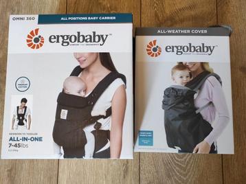 Ergobaby Omni 360 draagzak+ bijpassende all-weather cover  beschikbaar voor biedingen