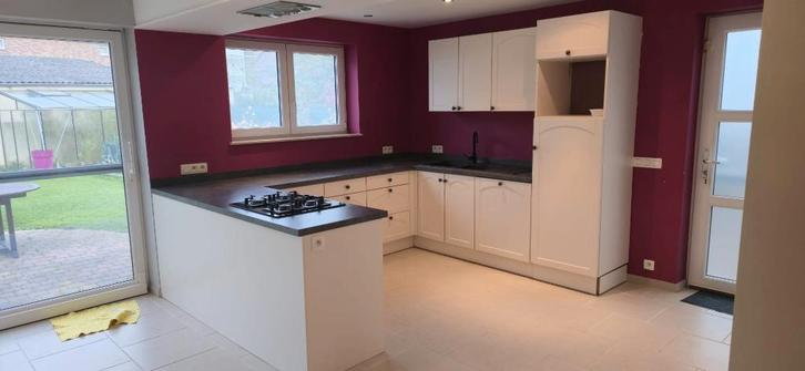 Cuisine en "U" blanche, Maison & Meubles, Cuisine | Cuisines complètes, Utilisé, Cuisine en U, Blanc, Autres matériaux, Enlèvement