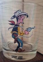 Lucky Luke trekt zijn revolver, glasH 8,6 cm getekend Morris, Ophalen of Verzenden, Zo goed als nieuw