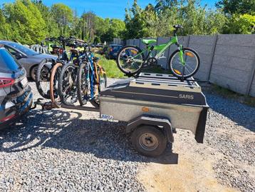 A louer remorque bagagère 5 vélo, Autos : Divers, Remorques, Enlèvement ou Envoi, Comme neuf