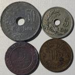 Verzameling van 4 munten, Postzegels en Munten, Munten | België, Ophalen of Verzenden