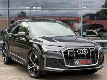 Audi Q7 45TDi 3X S-LINE BLACK 7PL PNEUMA. ACC HEAD-UP PANO beschikbaar voor biedingen