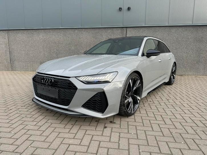 Audi RS6 C8 - 4.0 V8 600pk - Nardo Grey - Pano-Lichte vracht, Auto's, Audi, Particulier, RS6, Sportstoelen, Benzine, Euro 6, Break