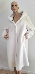 Magnifique long manteau en Eco fourrure, Vêtements | Femmes, Vestes | Hiver, Enlèvement ou Envoi, Neuf, Taille 42/44 (L), Blanc