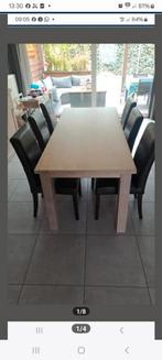 Eetkamertafel en stoelen, Ophalen