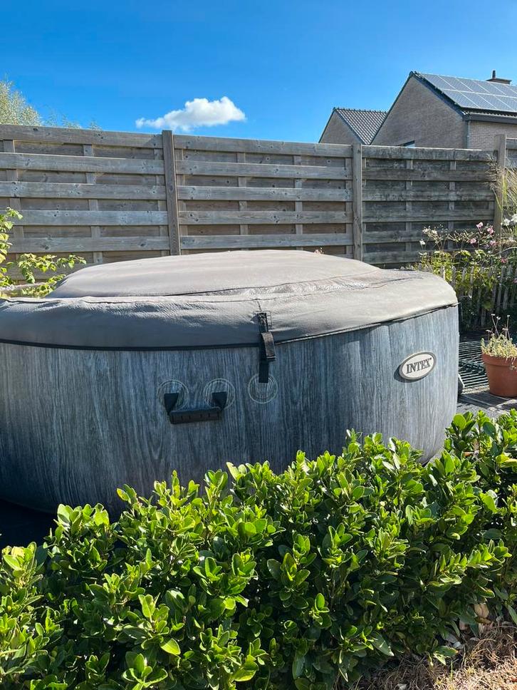 Intex jaccuzi pure spa 6 personen, Tuin en Terras, Bubbelbaden en Hottubs, Gebruikt, Opblaasbaar, Ophalen