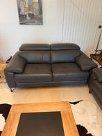 Canapés cuir Omega gris anthracite comme neuf, Comptemporain, Gris, Comme neuf, Enlèvement