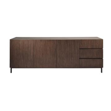 Dressoir 225 cm 3 x la en 3 x deur Kwaliteit Acacia hout beschikbaar voor biedingen