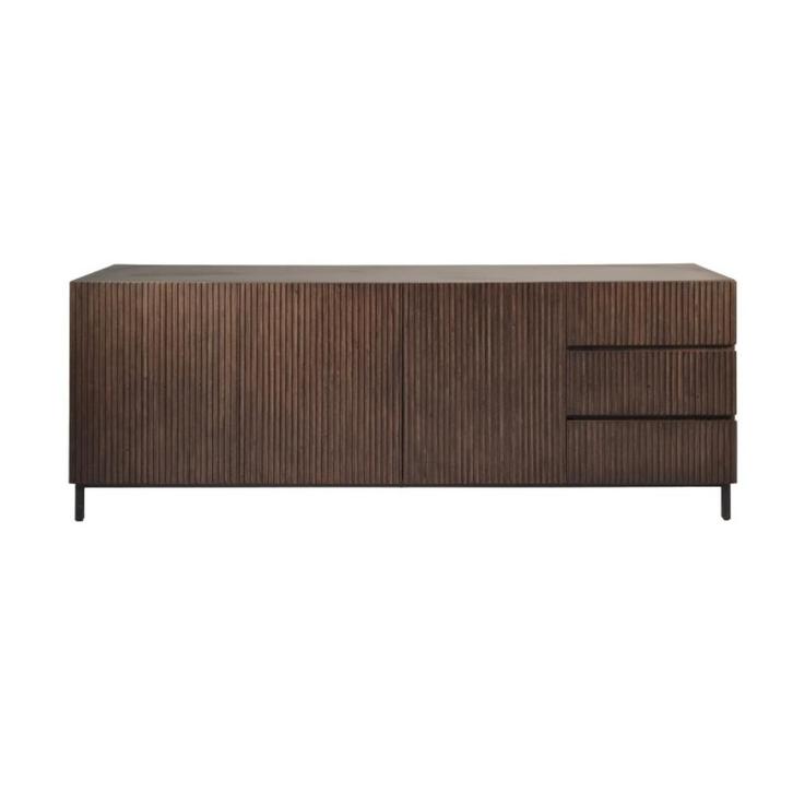 Dressoir 225 cm 3 x la en 3 x deur Kwaliteit Acacia hout, Huis en Inrichting, Kasten | Ladekasten, Nieuw, Minder dan 100 cm, 200 cm of meer