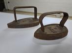 2 antieken stoof-strijkijzers, Antiek en Kunst, Ophalen