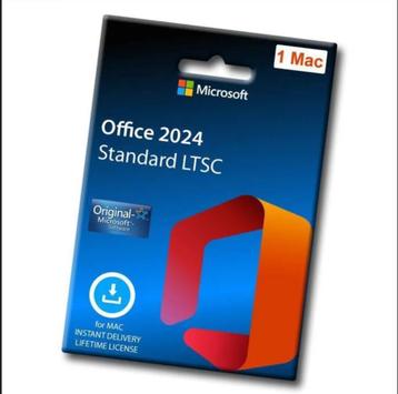 Microsoft Office 2024 LTSC - macOS. Permanente activering. beschikbaar voor biedingen
