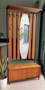 Prachtig vintage halmeubel / kapstokmeubel, Ophalen of Verzenden, Zo goed als nieuw, Midcentury