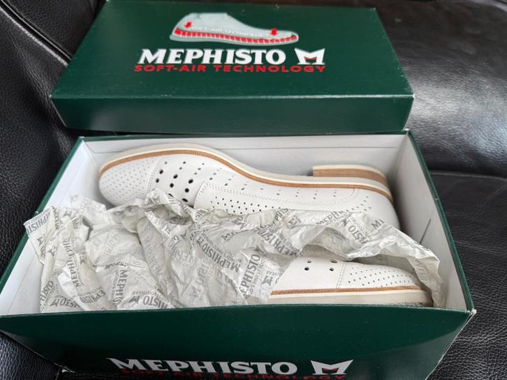 schoenen Mephisto 7=40 soft air technology wit, Kleding | Dames, Schoenen, Zo goed als nieuw, Schoenen met lage hakken, Wit, Ophalen
