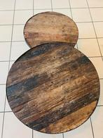 2 delige ronde salontafel, Ophalen, Zo goed als nieuw