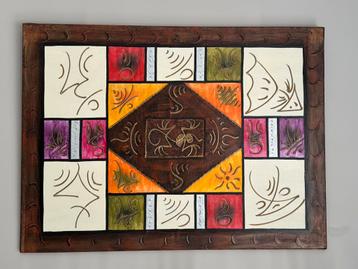 Prachtig canvas gemonteerd op een houten frame beschikbaar voor biedingen