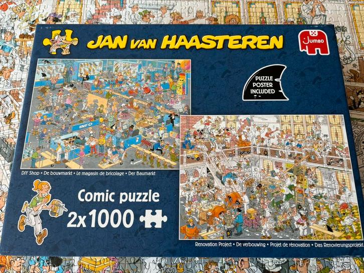 Puzzels Jan Van Haasteren, Hobby en Vrije tijd, Denksport en Puzzels, Zo goed als nieuw, Legpuzzel, 500 t/m 1500 stukjes, Ophalen
