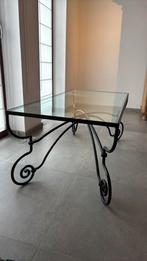 Table basse de salon en acier forgé, Huis en Inrichting, Tafels | Salontafels, Ophalen, Gebruikt, 100 tot 150 cm, 50 tot 75 cm