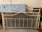 Stalen bedframe, Ophalen, Gebruikt, Wit, 190 cm of minder