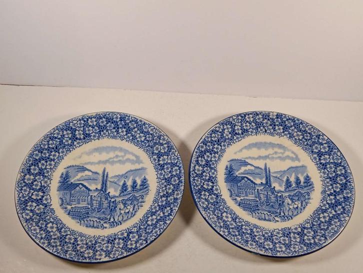 2 Assiettes rustique de petrus regout maastricht holland, Antiquités & Art, Antiquités | Céramique & Poterie, Enlèvement ou Envoi
