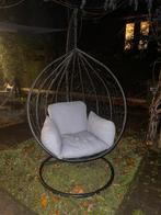 Egg hangstoel, Huis en Inrichting, Stoelen, Ophalen of Verzenden, Zwart, Metaal, Comfy
