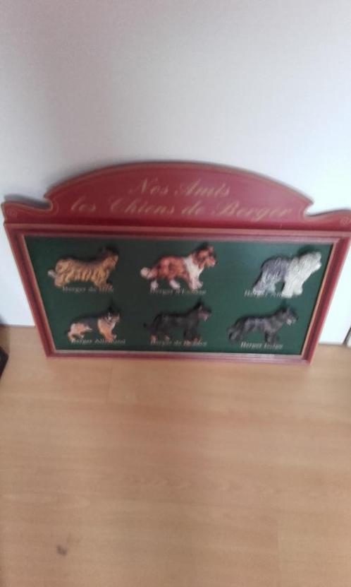 mooie decoratieve kader met verschillenden herdershonden, Antiek en Kunst, Curiosa en Brocante, Ophalen of Verzenden