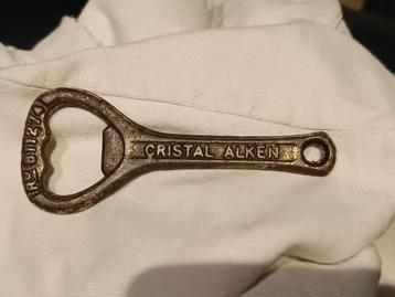 vintage opener CRISTAL ALKEN, Ophalen of Verzenden, Gebruikt, Flesopener, Overige merken