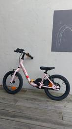 2 in 1 kinderfiets (loop én trapfiets - Btwin 14 inch), Fietsen en Brommers, Ophalen, B-Twin, 14 inch of minder, Handrem