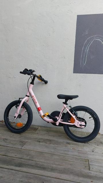 2 in 1 kinderfiets (loop én trapfiets - Btwin 14 inch) beschikbaar voor biedingen