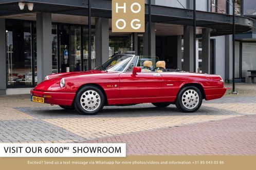 Alfa Romeo Spider 2.0 (bj 1990), Auto's, Oldtimers, Bedrijf, Te koop, Lederen bekleding, Open dak, Alfa Romeo, Benzine, Cabriolet