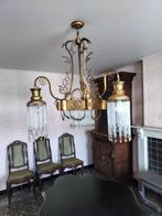 antieke koperen luster, Ophalen