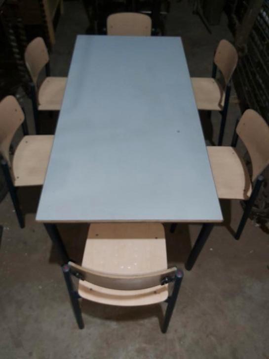 Tafel schooltafeltje schoolstoeltjes, Antiek en Kunst, Curiosa en Brocante, Ophalen of Verzenden