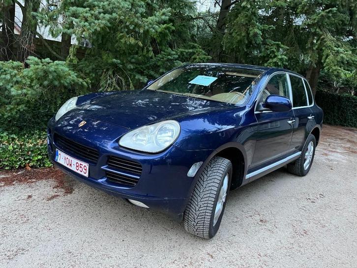 Porsche Cayenne lichte vracht, Auto's, Porsche, Particulier, Cayenne, Benzine, Blauw, Beige, Leder, Dealer onderhouden, Ophalen
