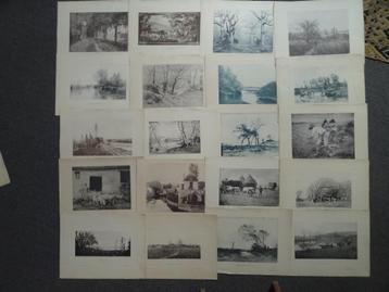 20 heliogravures eind 19e eeuw, landschappen, l'Oeuvre d'Art beschikbaar voor biedingen