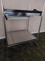 Vintage keuken trolley begin jaren 60, Ophalen, Gebruikt, Beige