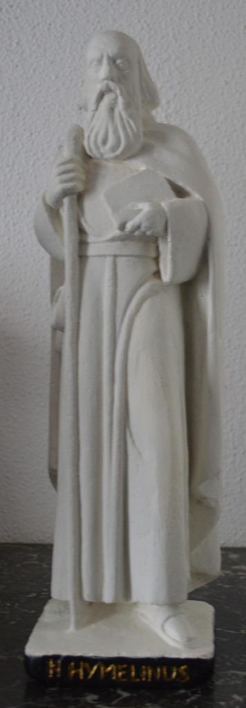 Heilige Hymelinus  van Vissenaken 38 cm, Antiek en Kunst, Antiek | Religieuze voorwerpen, Ophalen of Verzenden