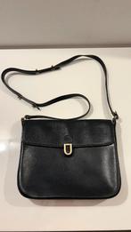 Authentieke vintage zwarte Delvaux schoudertas, Handtassen en Accessoires, Tassen | Schoudertassen, Overige merken, Zwart, Ophalen of Verzenden