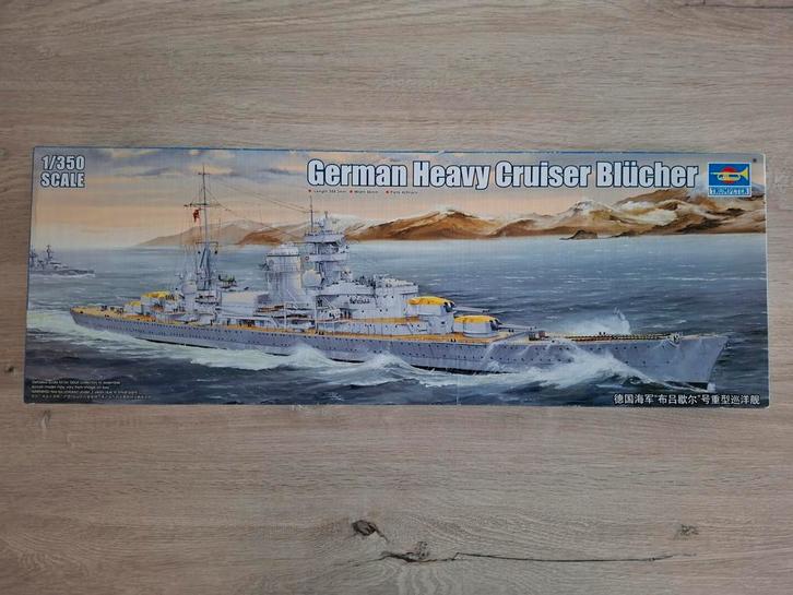 Blücher 1/350 Trumpeter, Hobby en Vrije tijd, Modelbouw | Boten en Schepen, Nieuw, 1:200 of kleiner, Overige merken, Ophalen of Verzenden